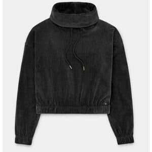 Ugg Calland Funnel Neck Hoodie Small Black